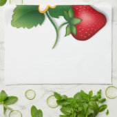 Zoete Aardbeien Shortcake Theedoek (Gevouwen)