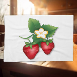 Zoete Aardbeien Shortcake Theedoek