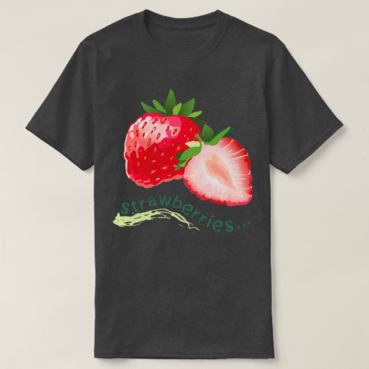 Zoete aardbeien t-shirt (Design voorkant)