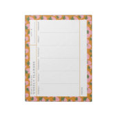 Zoete aardbeien Weekly Planner Notitieblok (Linkerzijde)