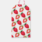 Zoete aardbeienbes Eerste 1e Verjaardag Cadeaulabel (Achterkant)