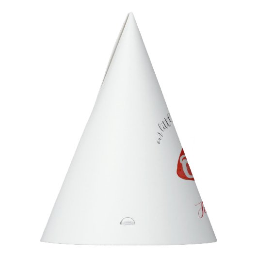 Zoete aardbeienbes Eerste 1e Verjaardag Feesthoedjes (Links)