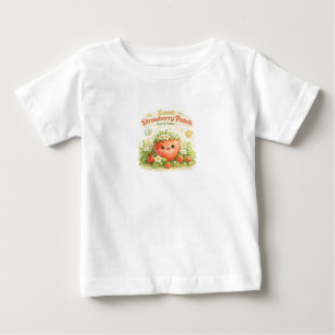 Zoete Aardbeienplek Baby T-shirt Mooie Bes 