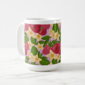 Zoete Aardbeientuin & Botanische Bloemige Esthetie Koffiemok (Voorkant links)