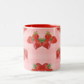 Zoete Aardbeimok 🍓 Tweekleurige Koffiemok (Center)