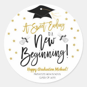 Zoete afloop van een nieuwe beginnende Sticker