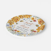 Zoete Als Bij Wilde Bloemen Chique Bruidsdouche Papieren Bordje (Gekanteld)
