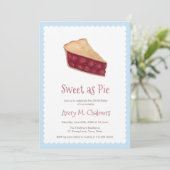 Zoete als Cherry Pie Country Birthday Party Kaart (Staand voorkant)