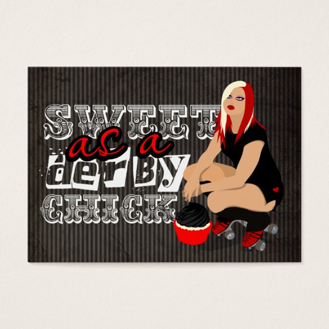 Zoete als Derby Chick Mini Note Cards Visitekaartjes (Voorkant)