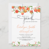 Zoete Als Een Perzik Verjaardagsfeest Uitnodiging (Voorkant)