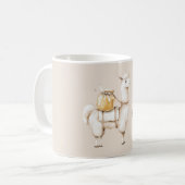 Zoete als honing alpaca koffiemok (Voorkant links)