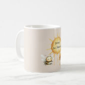 Zoete als honing zon bij koffiemok (Voorkant links)