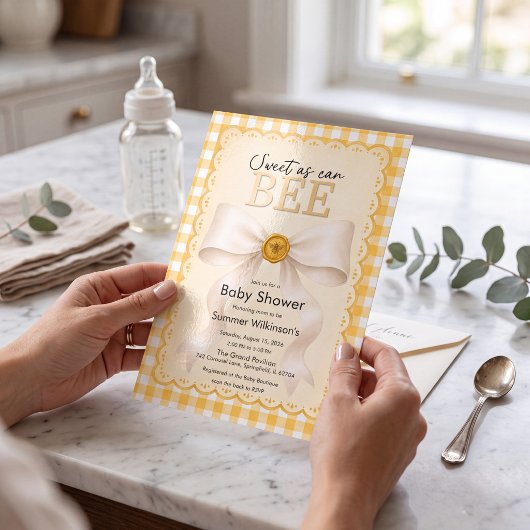 Zoete als Kan Bij Baby Shower met QR-code Kaart
