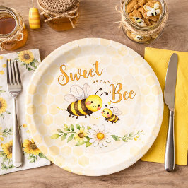 Zoete als Kan Bij Baby Shower Papieren Bordje