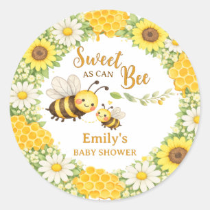 Zoete als Kan Bij Baby Shower Ronde Sticker