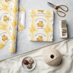 Zoete Als Kan Bij Geslacht Neutrale Baby Borrel  Cadeaupapier