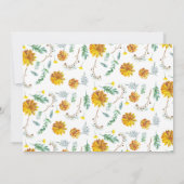 Zoete Als Kan Bij Zonnebloem Foto Kaart (Achterkant)