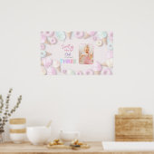Zoete Als Kan Zijn Meisje Drie Verjaardag Bord Poster (Keuken)