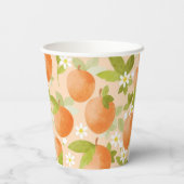 Zoete als 'Peach Theme Birthday Party Paper cup' Papieren Bekers (Achterkant)