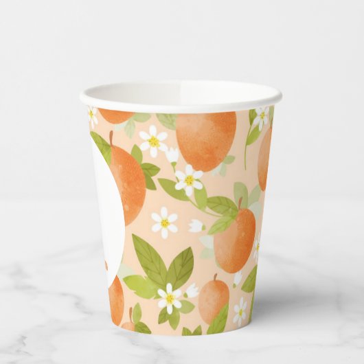 Zoete als 'Peach Theme Birthday Party Paper cup' Papieren Bekers (Links)
