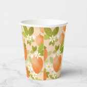 Zoete als 'Peach Theme Birthday Party Paper cup' Papieren Bekers (Rechts)