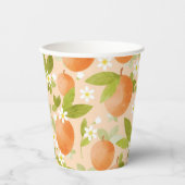 Zoete als 'Peach Theme Birthday Party Paper cup' Papieren Bekers (Voorkant)