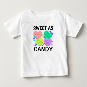 Zoete als Snoep Valentijnsdag Baby T-Shirt