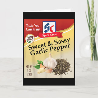 Zoete &amp; Sy Garlic Pepper Kruiden Specerijen Gr Kaart