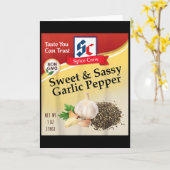 Zoete & Sy Knoflook Peper Condiment Specerij G Kaart (Gele Bloem)