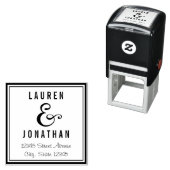 Zoete Ampersand gepersonaliseerde rubberen stempel (In situ)