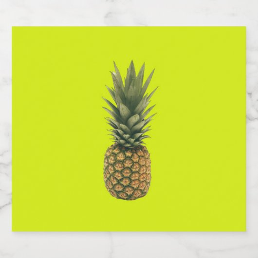 Zoete anananas bier etiket (Enkel label)