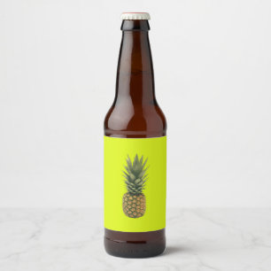 Zoete anananas bier etiket
