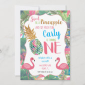 Zoete anananas eerste uitnodiging op zaterdag (Voorkant)