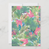 Zoete anananas eerste uitnodiging op zaterdag (Achterkant)