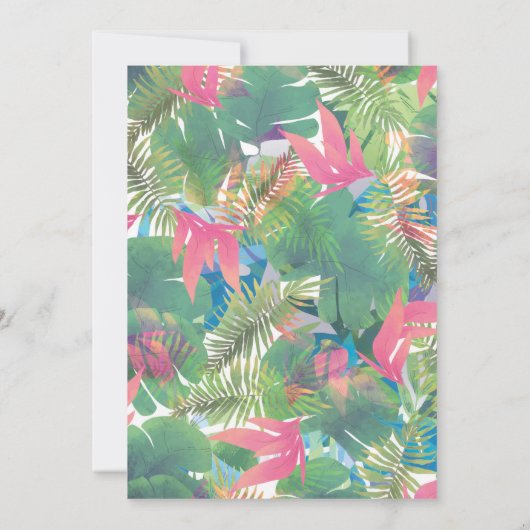 Zoete anananas eerste uitnodiging op zaterdag (Achterkant)