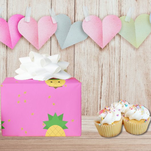 Zoete anananassappapier cadeaupapier