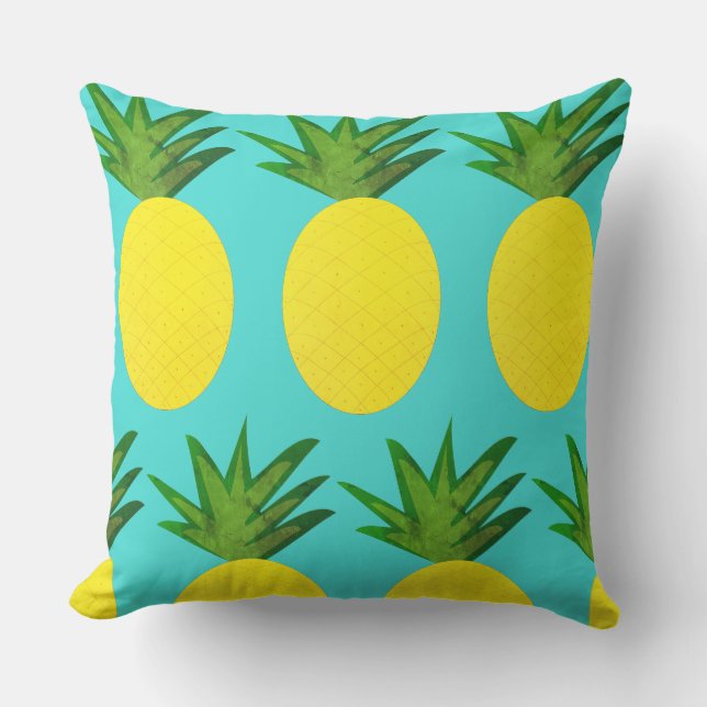 Zoete Ananas Buitenkussen (Voorkant)