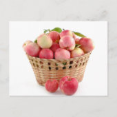 Zoete appel fruitmand briefkaart (Voorkant)