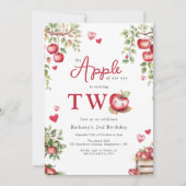 Zoete appel van ons oog 2e verjaardag kaart (Voorkant)