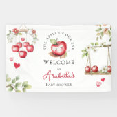 Zoete Appel Van Ons Oog Baby Shower Spandoek (Horizontaal)