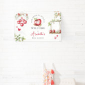 Zoete Appel Van Ons Oog Baby Shower Spandoek (Insitu)