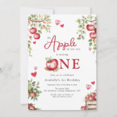 Zoete appel van ons oog eerste verjaardag kaart (Voorkant)
