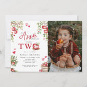 Zoete Appel Van Ons Oog |  Foto 2e Verjaardag Kaart (Voorkant)