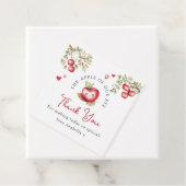 Zoete appel van onze ogen baby shower bedankjes labels (In situ)