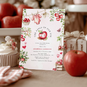 Zoete Appel Van Onze Ogen Baby Shower Kaart