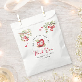 Zoete appel van onze oog baby shower bedankzakje
