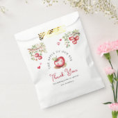 Zoete appel van onze oog baby shower bedankzakje (Gezegeld)
