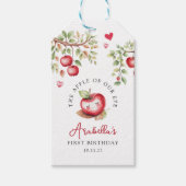 Zoete appel van onze verjaardag cadeaulabel (Voorkant)