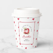 Zoete appel van onze verjaardag papieren bekers (Achterkant)