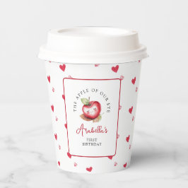 Zoete appel van onze verjaardag papieren bekers